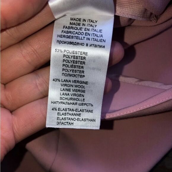 Vivetta Culottes cropped wool pink pants trousers 42 6 US New - Picture 7 of 11